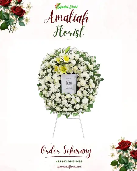 Krans Bunga Duka Gedung Wedding Jakarta Barat